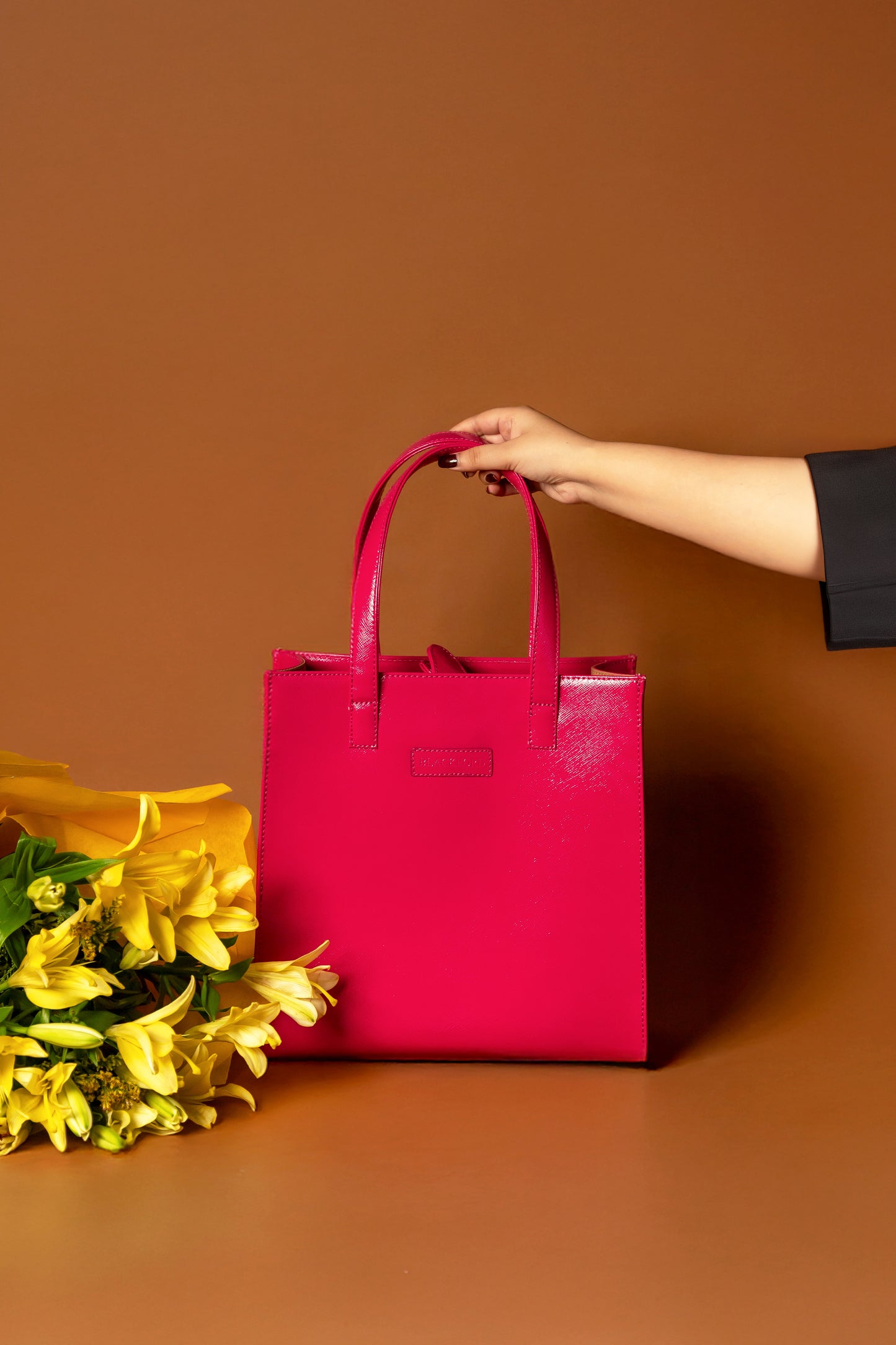 Blackford Italian Saffiano Leather Tote Bag