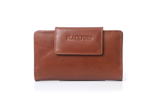 BLACKFORD LADIES BROWN CLUTCH- WITH BRANDING