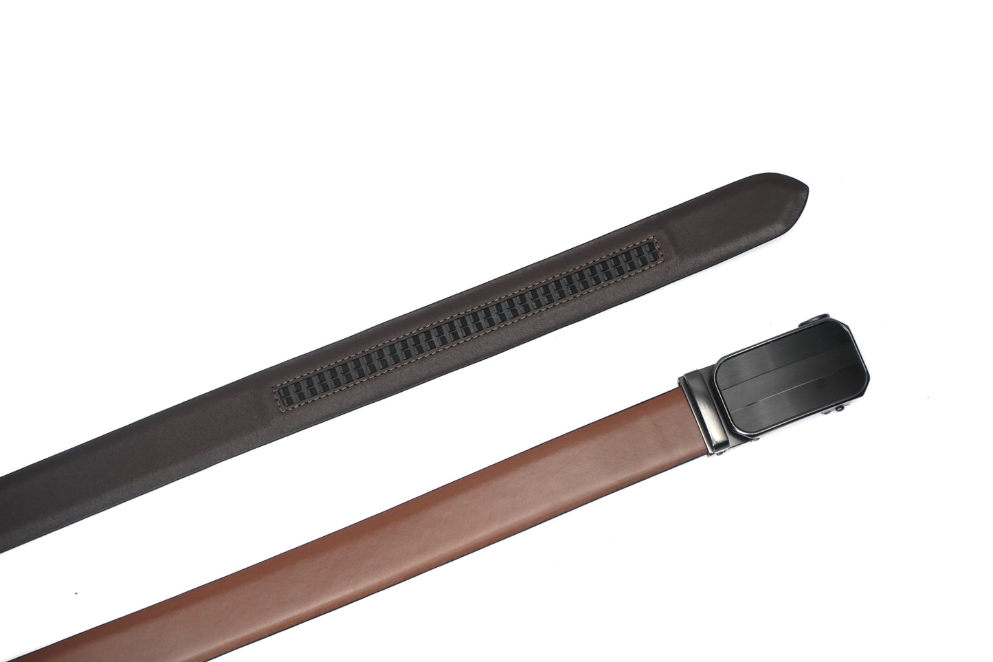 BLACKFORD Formal Leather Mens Belt - Black & Cognac