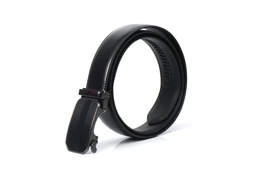 BLACKFORD Formal Leather Mens Belt - Black Plain & Texured