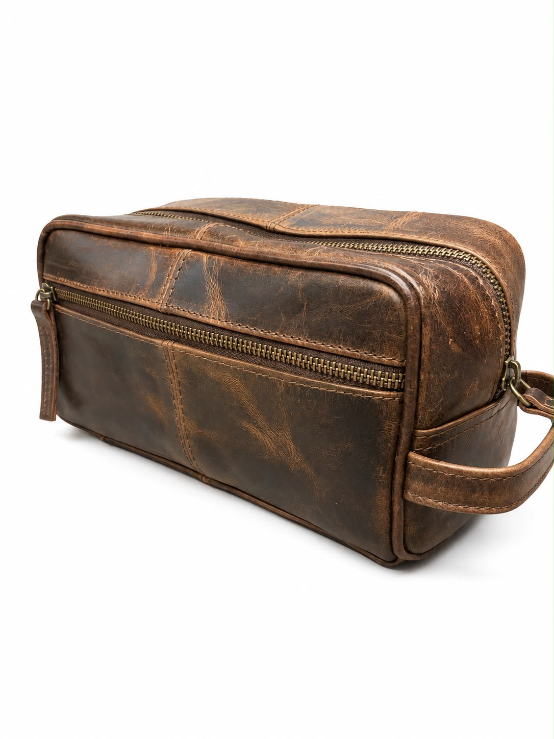 BLACKFORD'S Vintage Rustic Leather Toiletry Bag for Men