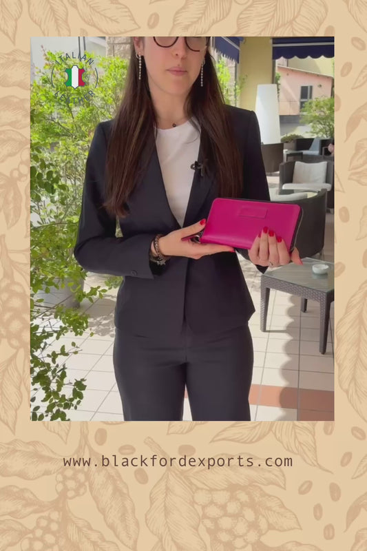 BLACKFORD PINK LEATHER CLUTCH